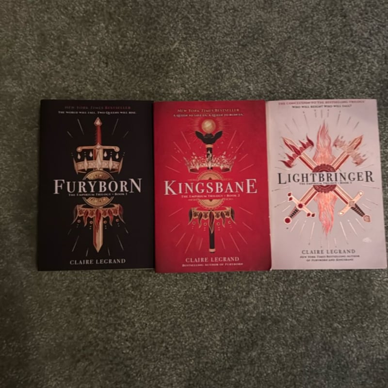 Furyborn, Kingsbane and Lightbringer by Claire Legrand, Paperback ...