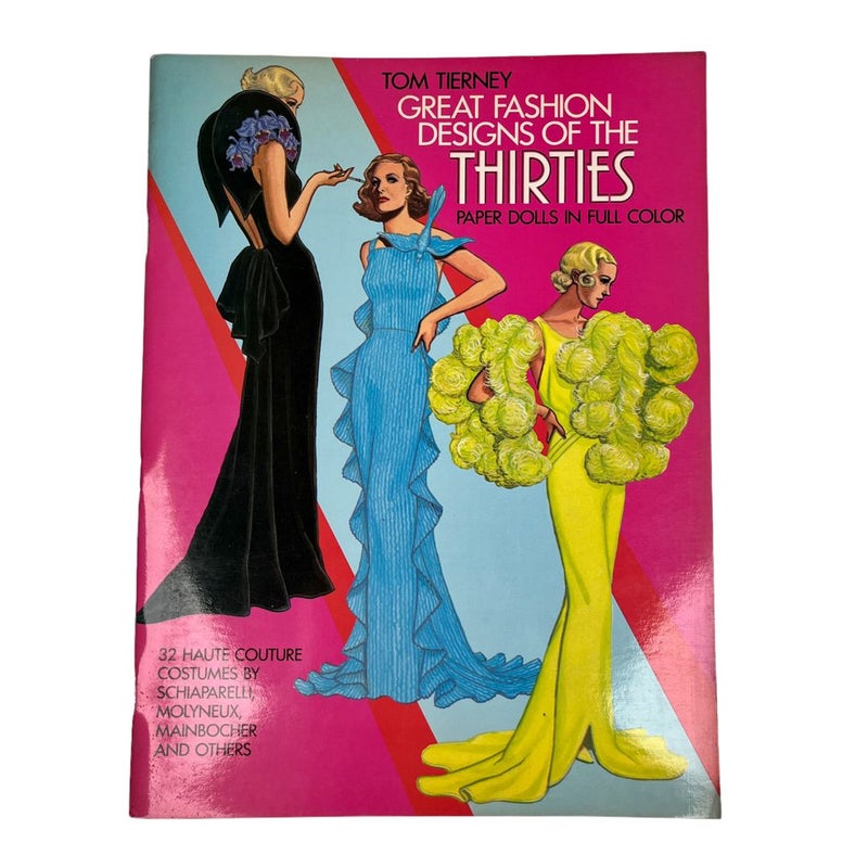 Great Fashion Designs of the Thirties Paper Dolls