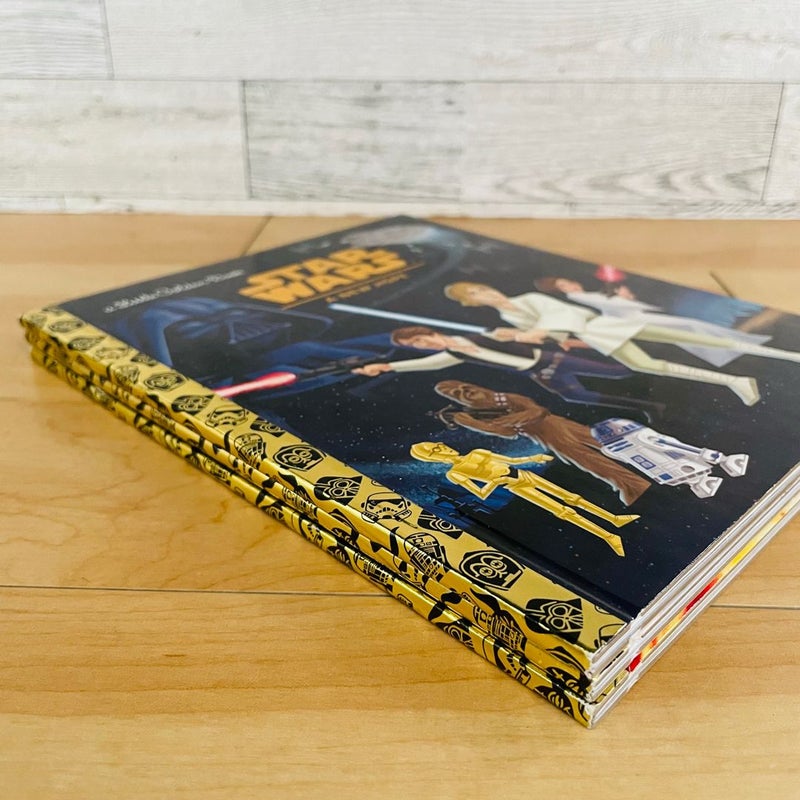Little Golden Star Wars Bundle-Lot of 3; Revenge of the Sith, A New Hope, Empire Strikes Back 