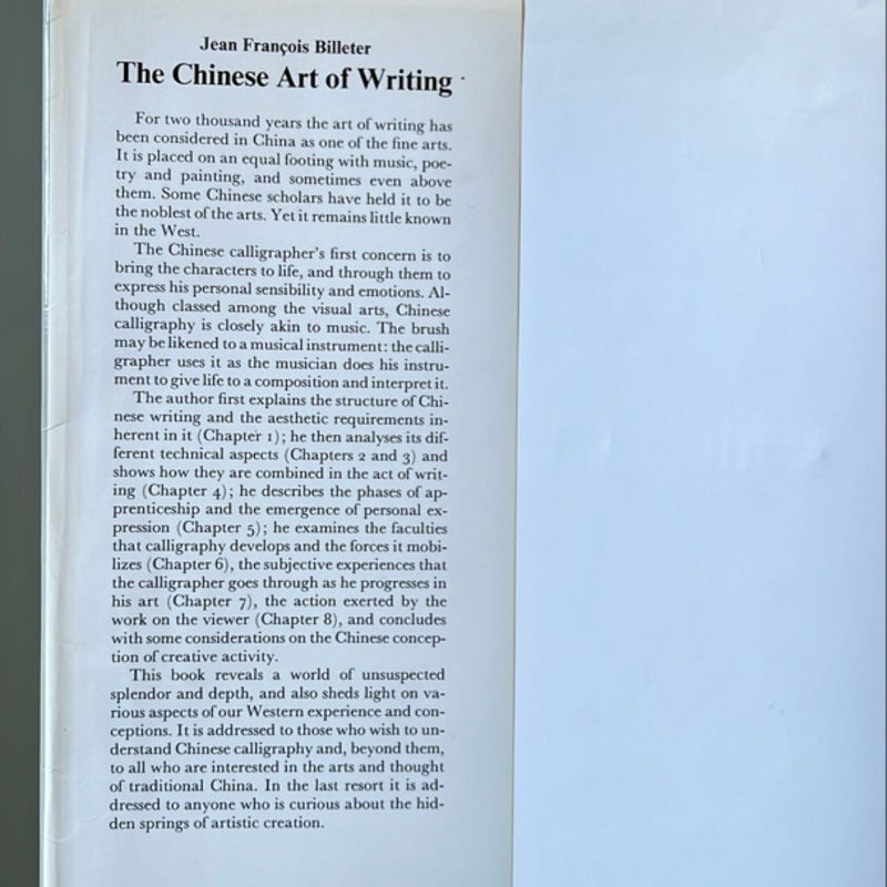 The Chinese Art of Writing