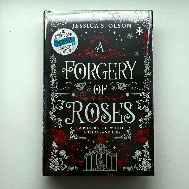 NEW A Forgery of Roses SIGNED by Jessica Olson FIRST Limited Owlcrate Edition