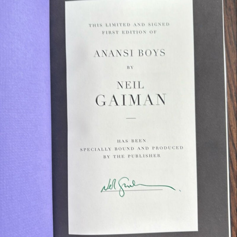 Anansi Boys / Signed