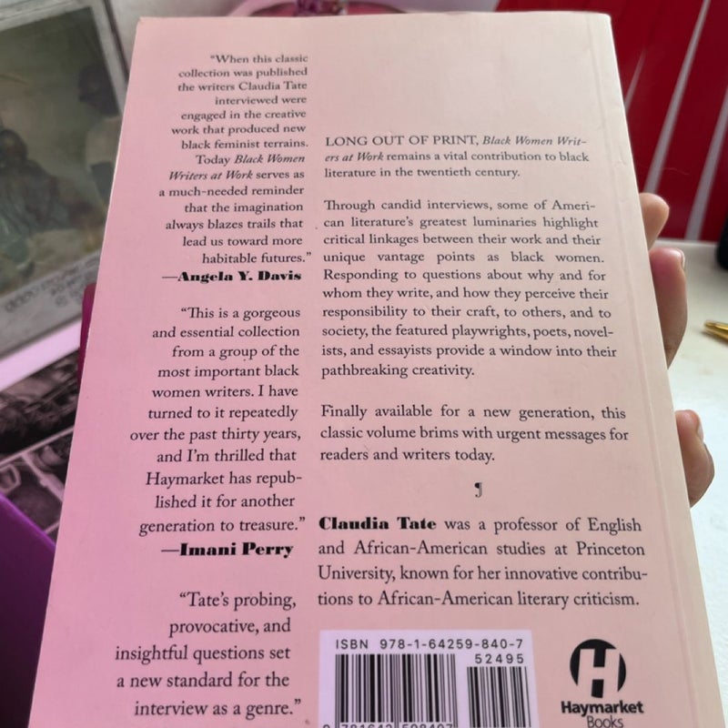 Black Women Writers at Work