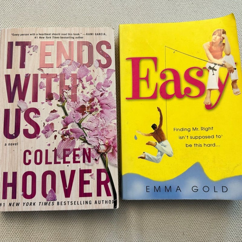 Book bundle of two books: It Ends with Us and Easy