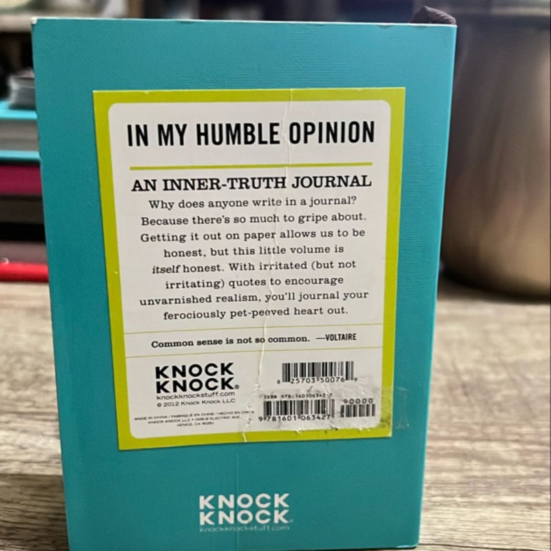 Knock Knock in My Humble Opinion Mini Inner Truth Journal