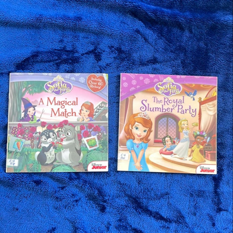 BOOK BUNDLE: Sofia the First a Magical Match and Sofia the First The Royal Slumber Party