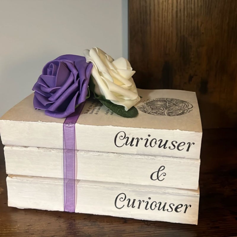 Alice in wonderland book decor 