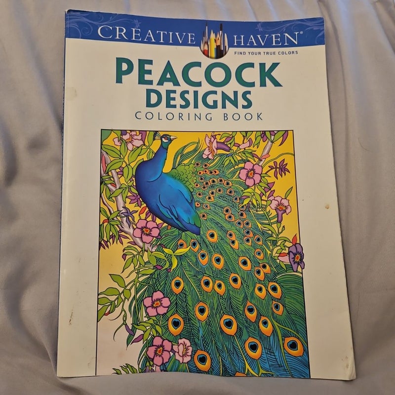 Creative Haven Peacock Designs Coloring Book