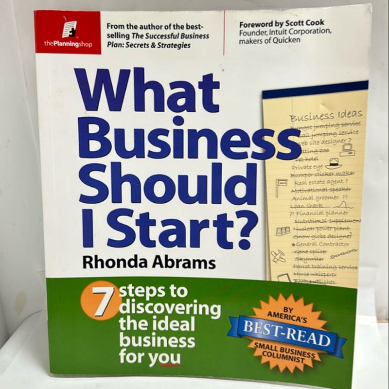 What Business Should I Start?