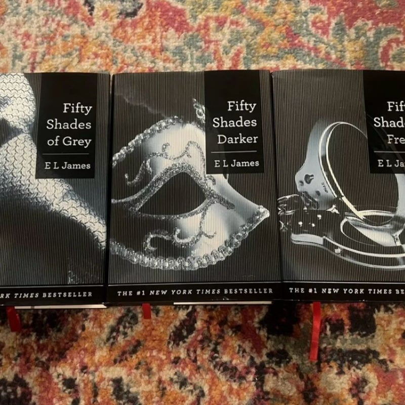 Fifty Shades of Grey Trilogy E L James 1st Doubleday HC Collector Ed Signed