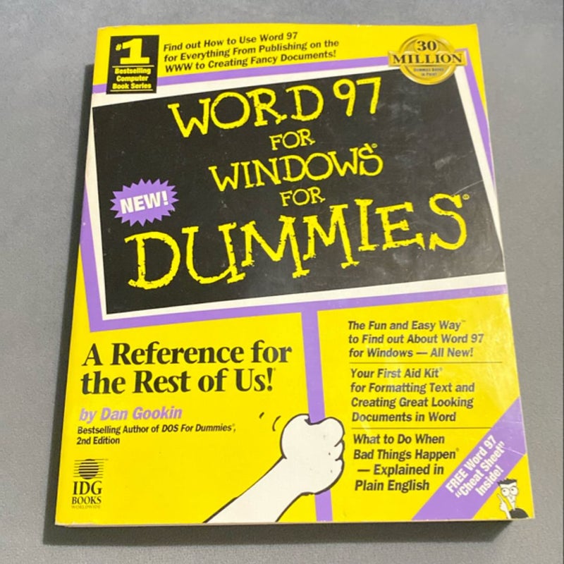 Word 97 for Windows for Dummies