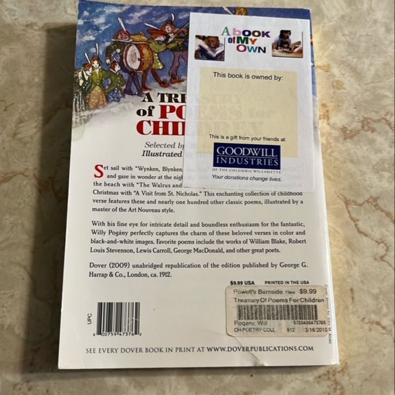 A Treasury of Poems for Children