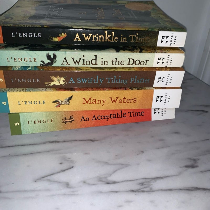 A Wrinkle in Time Quintet, 5 vintage Books Box Set (2007), Madeleine L'Engle - Paperback Many Waters