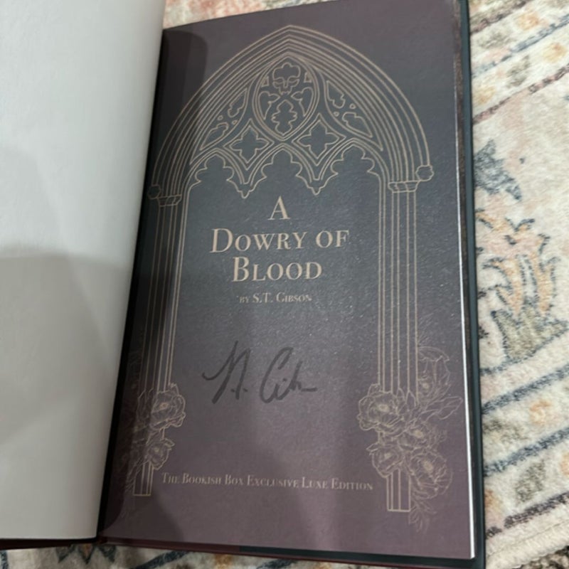 A dowry of blood ( Signed BB) 