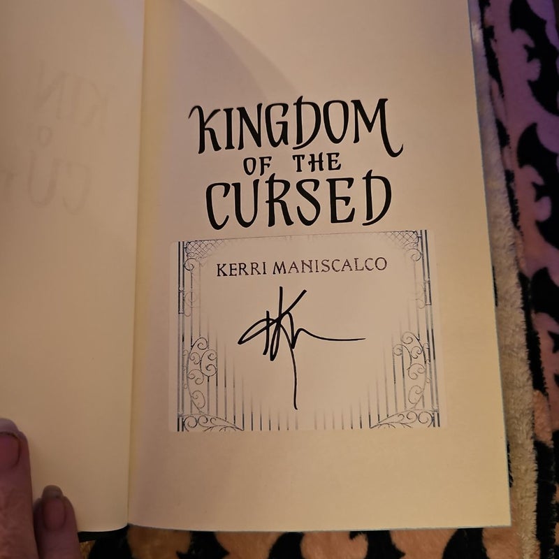 Kingdom of the Cursed signed Waterstones