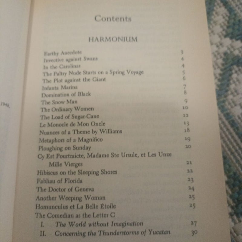The Collected Poems of Wallace Stevens