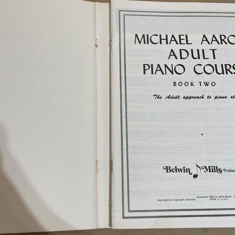 Michael Aaron Adult Piano Course Book Two