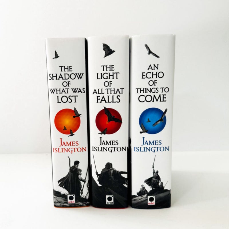 The Shadow of What Was Lost, The Light of All That Falls, An Echo of Things to Come Licanius Trilogy (SIGNED and NUMBERED The Broken Binding Exclusive Editions)