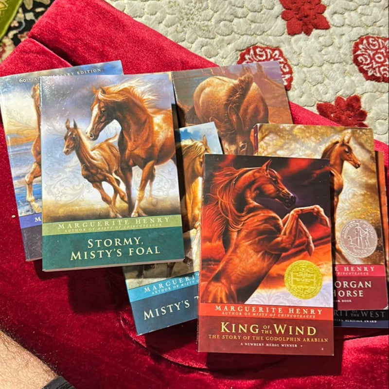 Marguerite Henry Stable of Classics (Boxed Set) Misty of Chincoteague; Sea Star; Stormy, Mistys Foal; Mistys Twilight; Justin Morgan Had a Horse; King of the Wind;