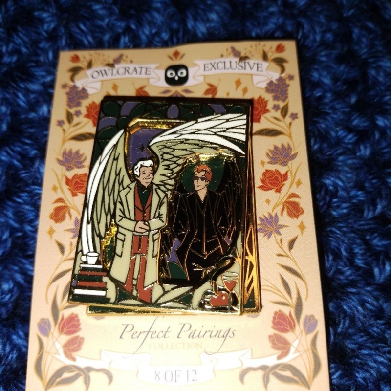 Good Omens Perfect Pairings Owlcrate pin