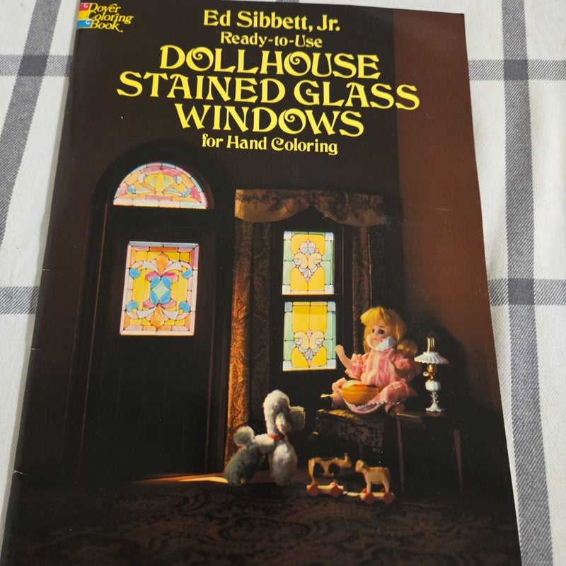 Ready-to-Use Dollhouse Stained Glass Windows for Hand Coloring