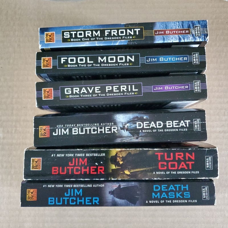 Dresden Files BOOK LOT 6 books