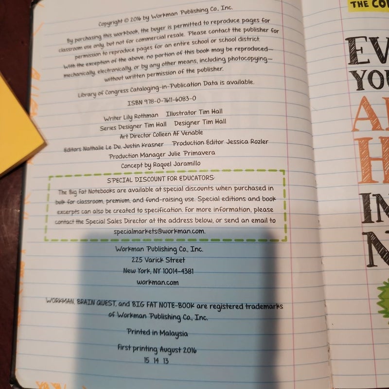 Everything You Need to Ace American History in One Big Fat Notebook