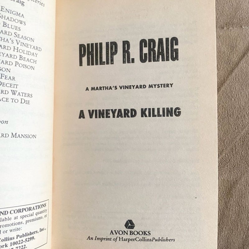 A Vineyard Killing
