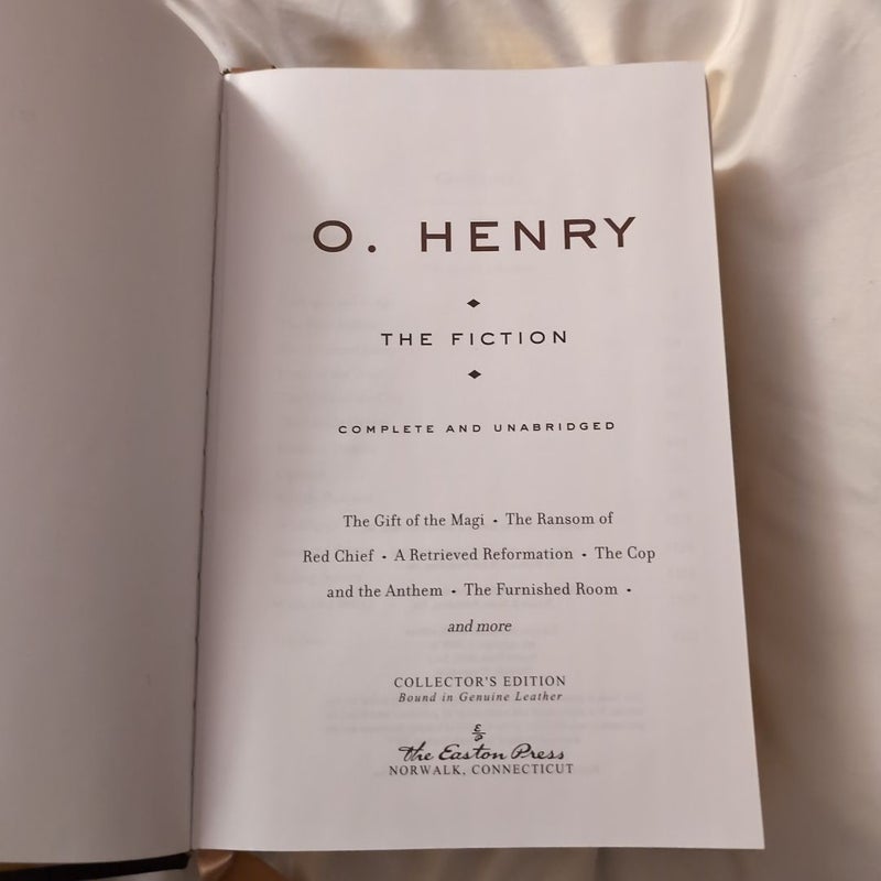 O. Henry The Fiction Easton Press Edition 