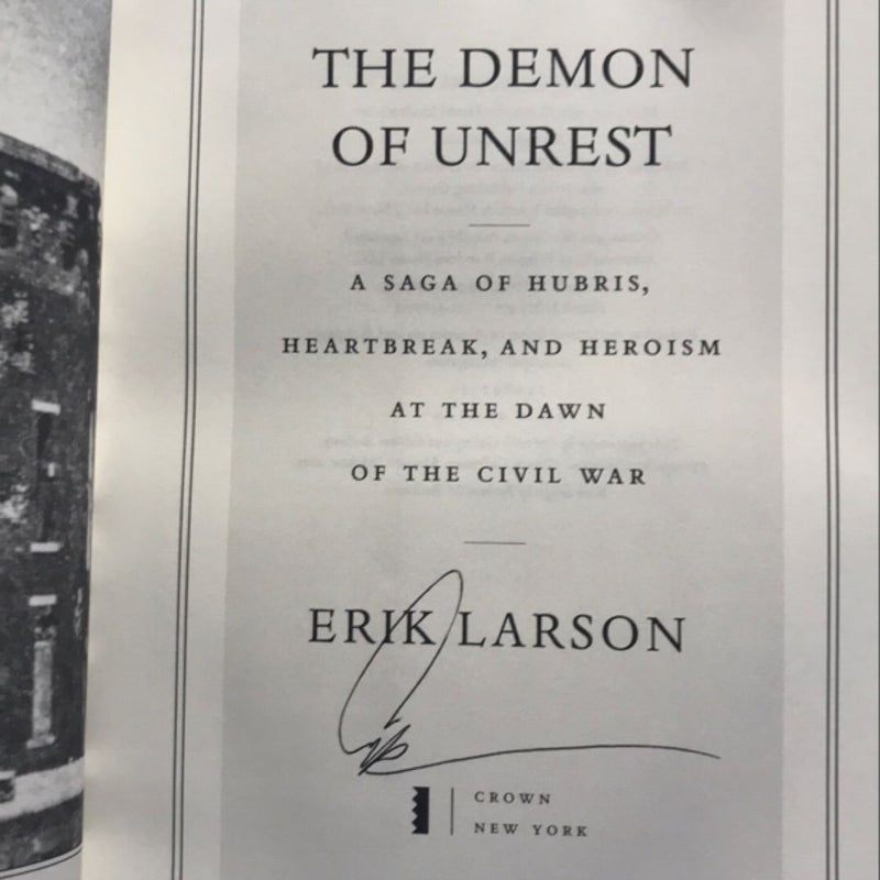 The Demon of Unrest -Signed