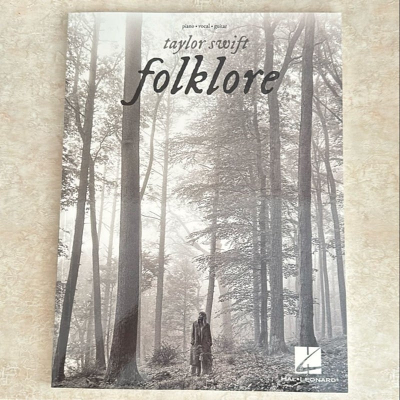 Taylor Swift - Folklore: Piano/Vocal/Guitar Songbook