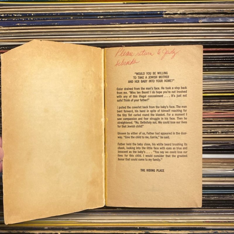 The Hiding Place by Corrie ten Boom with John and Elizabeth Sherrill ...