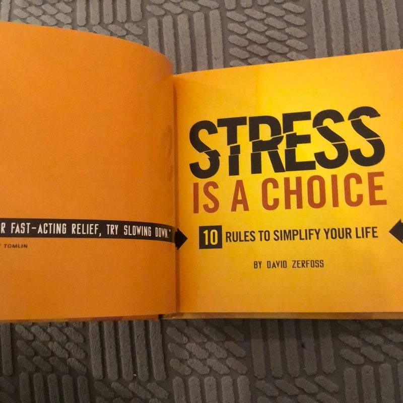Stress Is a Choice