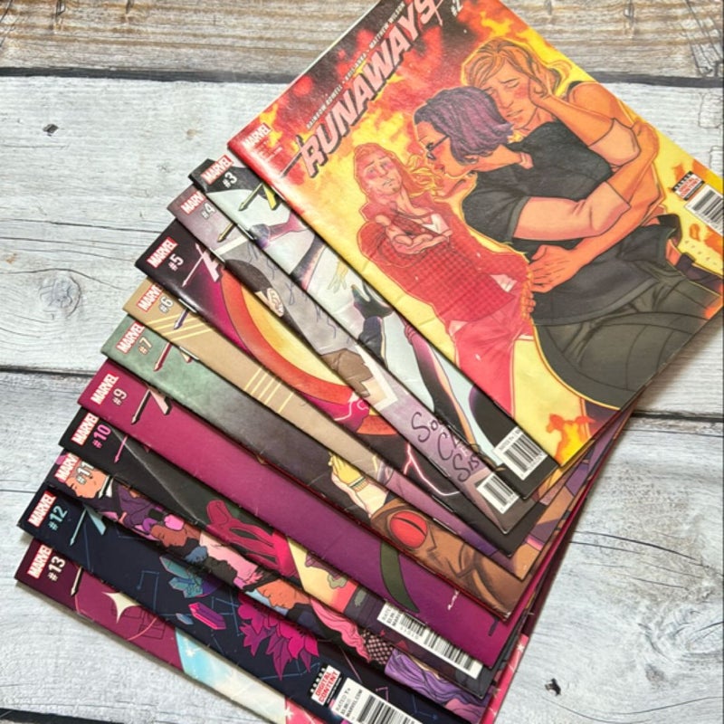 Marvel Runaways Comics #2-13 new