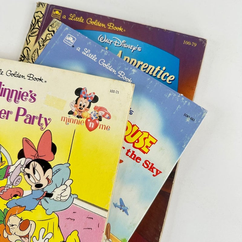 Mickey/Minnie Little Golden Books-Lot of 9