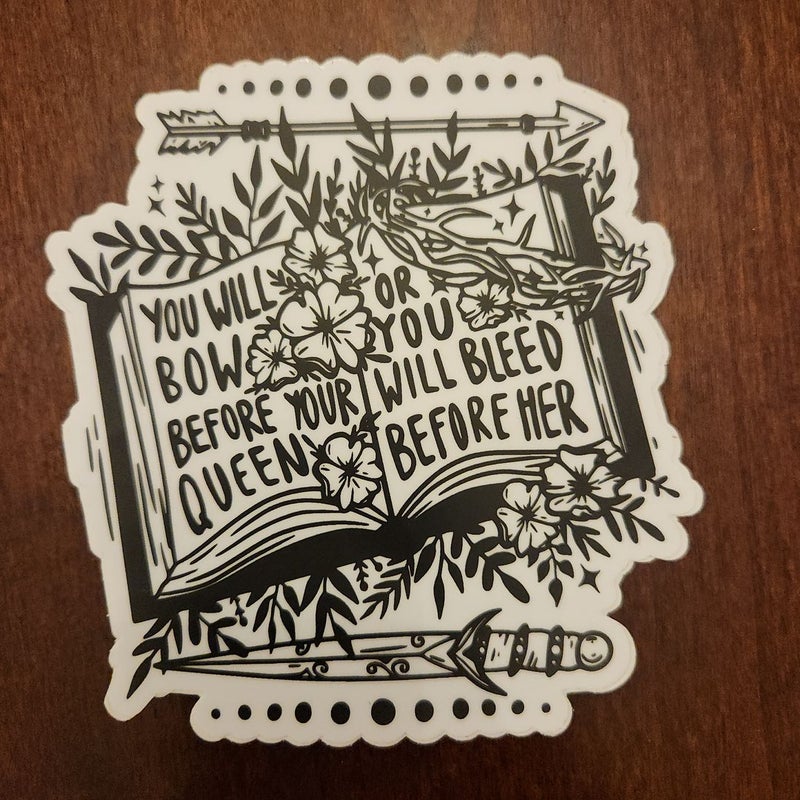 From Blood and Ash - STICKER from The Bookish Box **NOT THE BOOK**