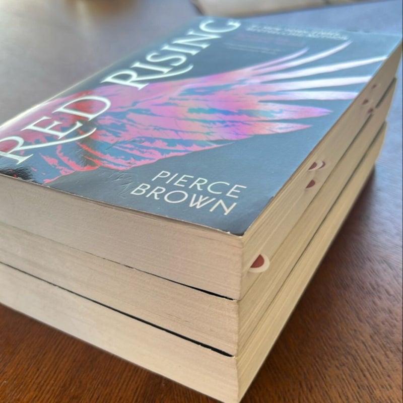 Red Rising trilogy, books 1-3