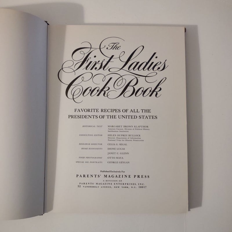 The First Ladies Cook Book