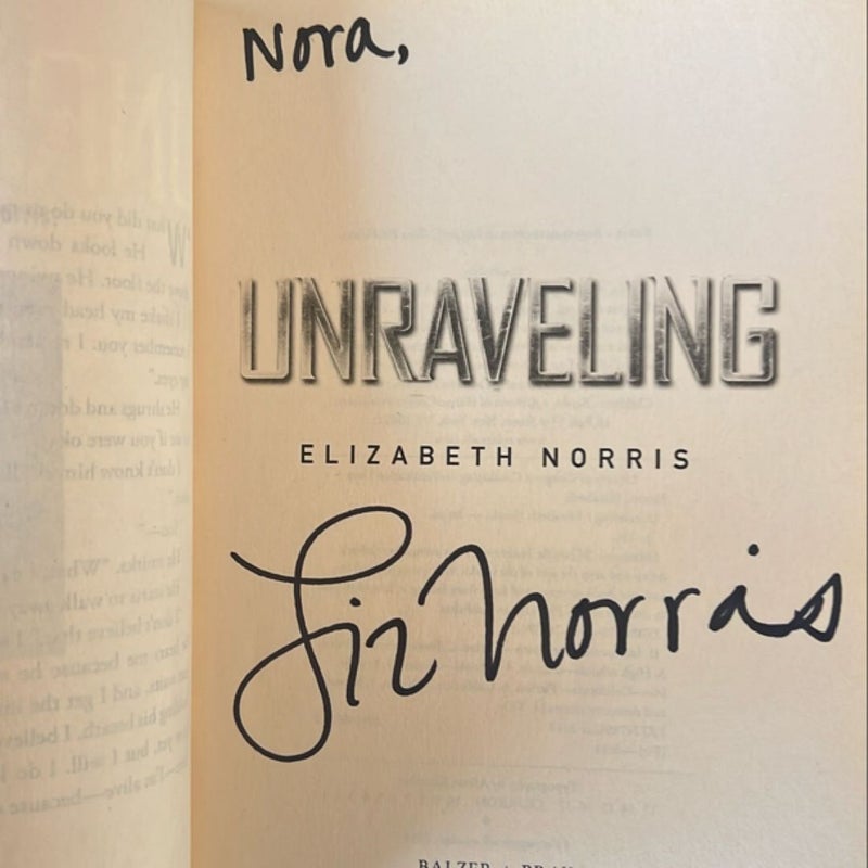 Unraveling (Signed Copy)