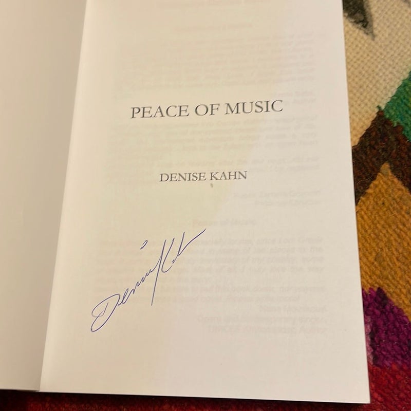Peace of Music (Signed Copy) 