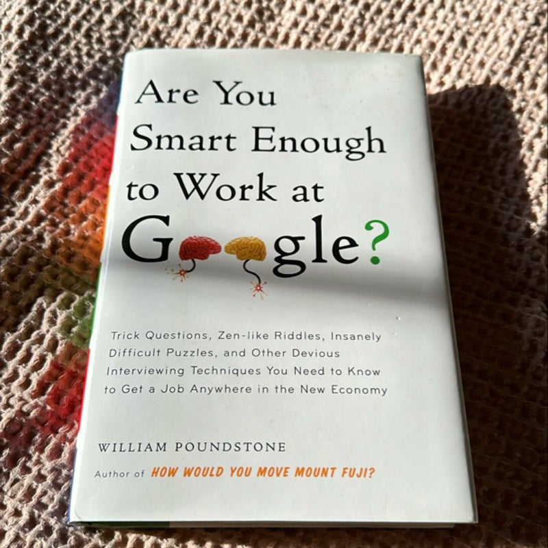 Are You Smart Enough to Work at Google?