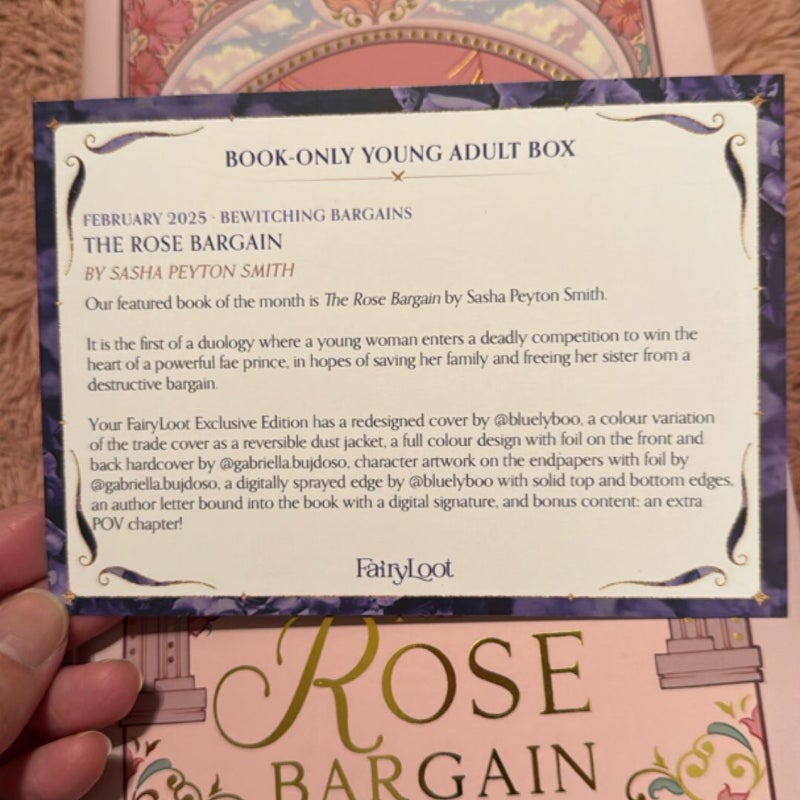 The Rose Bargain (FairyLoot signed edition, sprayed edges)