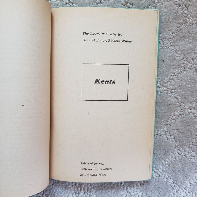 Keats: Selected and with an Introduction by Howard Moss (2nd Dell Laurel Leaf Printing, 1960)