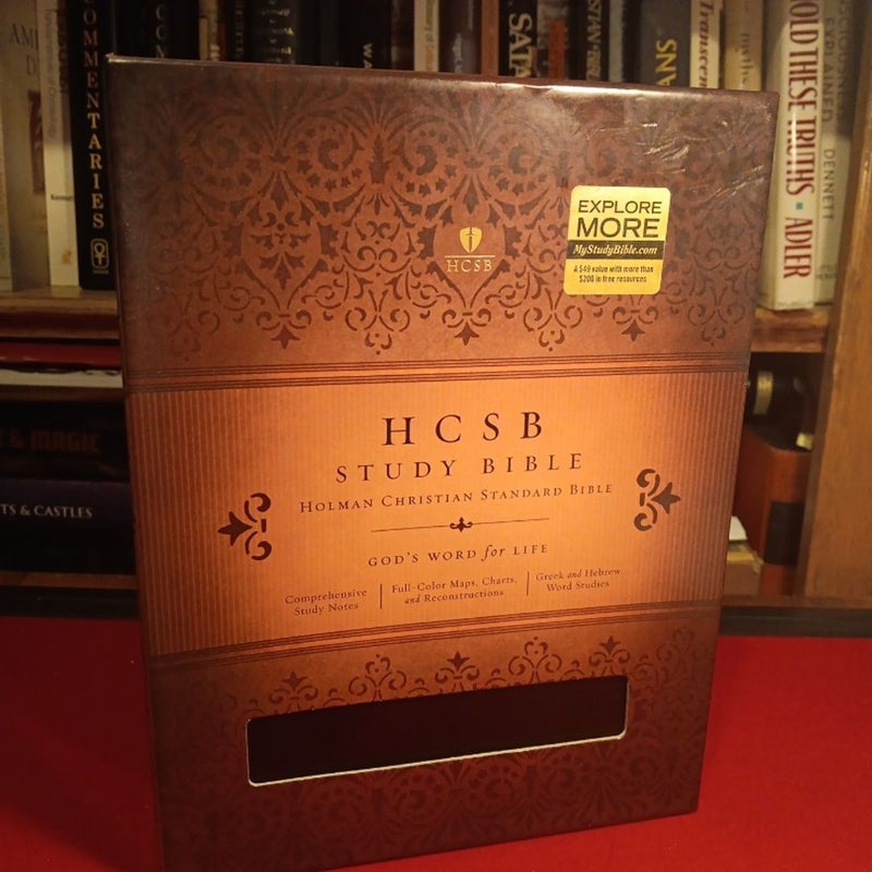 HCSB Study Bible, Black Bonded Leather 2010