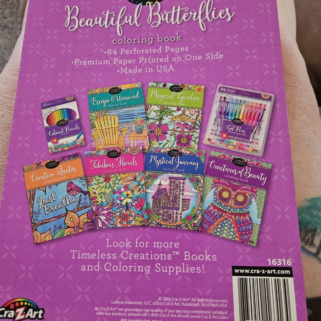 2 Coloring books, Timeless Creations, Cra-Z-Art by Timeless creations ...