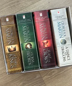 Lot of 5 (1-5) GAME OF THRONES book Series, George R.R. Martin Very Good