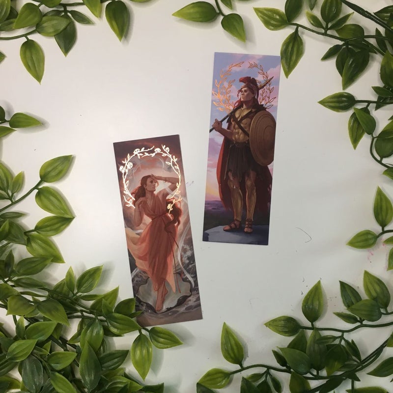 FairyLoot Foiled Mythology Bookmarks (Aphrodite and Ares) 