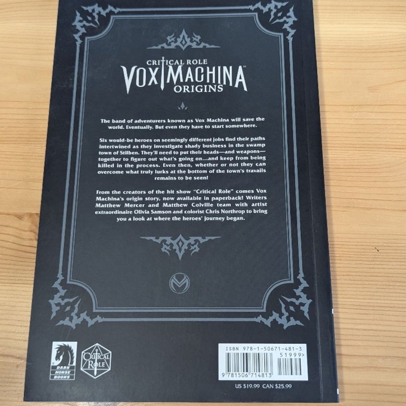 Critical Role Vox Machina: Origins Volume I