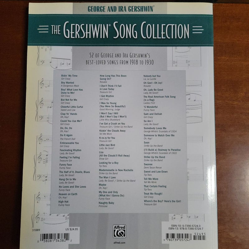 The Gershwin Song Collection Volume 1 (1918-1930)