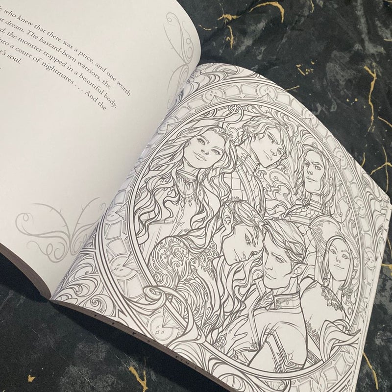 FYI DO NOT buy the 'A Court of Thorns and Roses Coloring book
